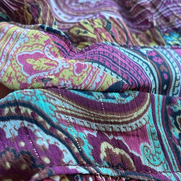 Zara Paisley Cut Out Maxi Dress Size M - Picture 11 of 11